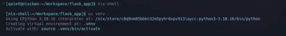 nix-shell